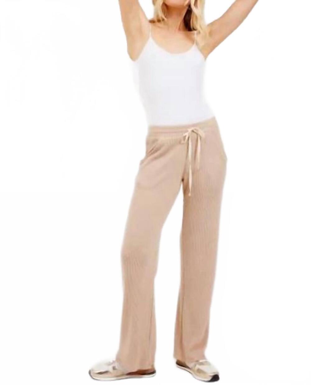 NEW ASTROLOGIE greer wide leg pant in sandstone